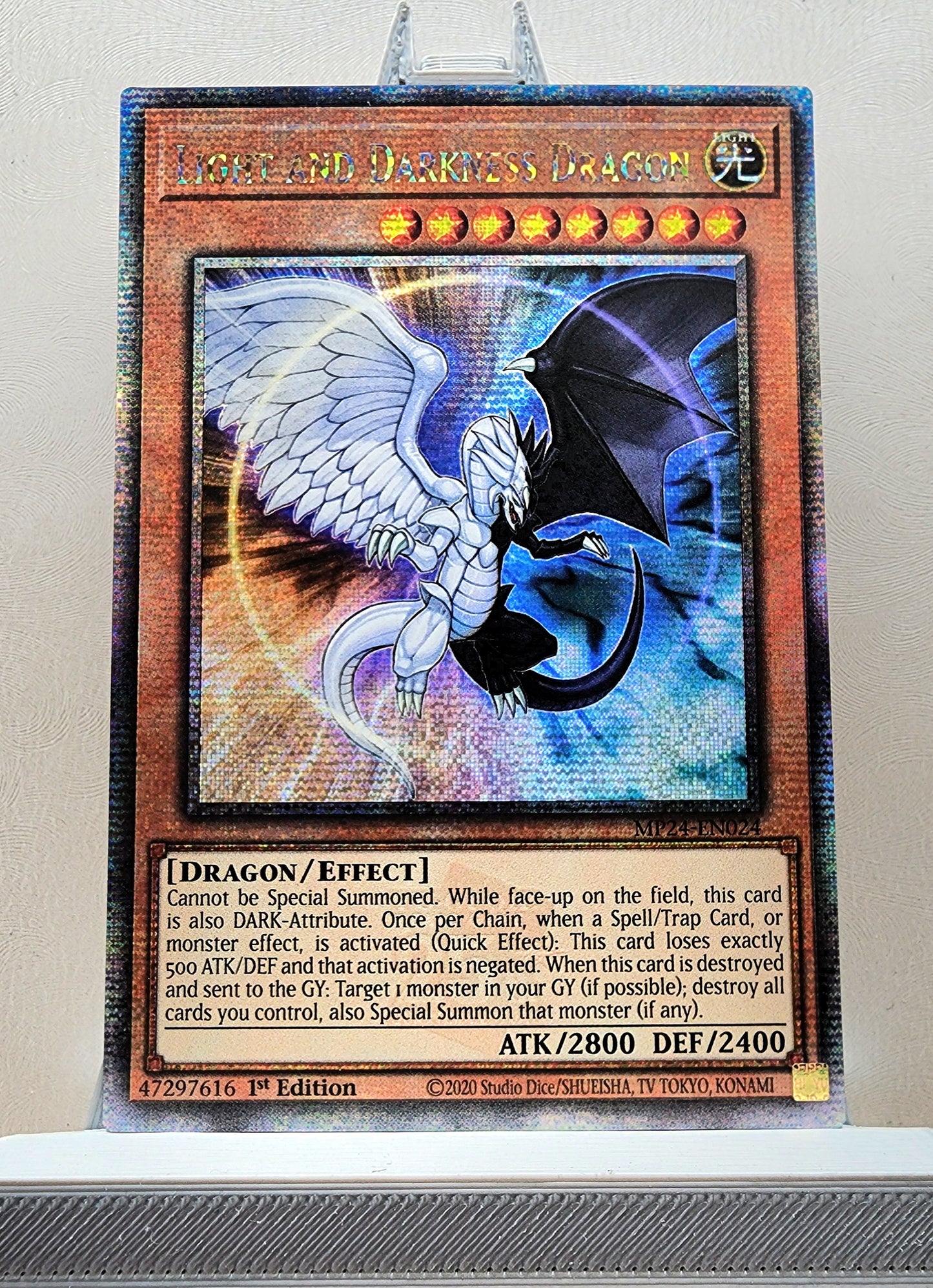 Yugioh! 1x Light and Darkness Dragon (MP24 - Quarter Century Secret Rare) 1st Edition