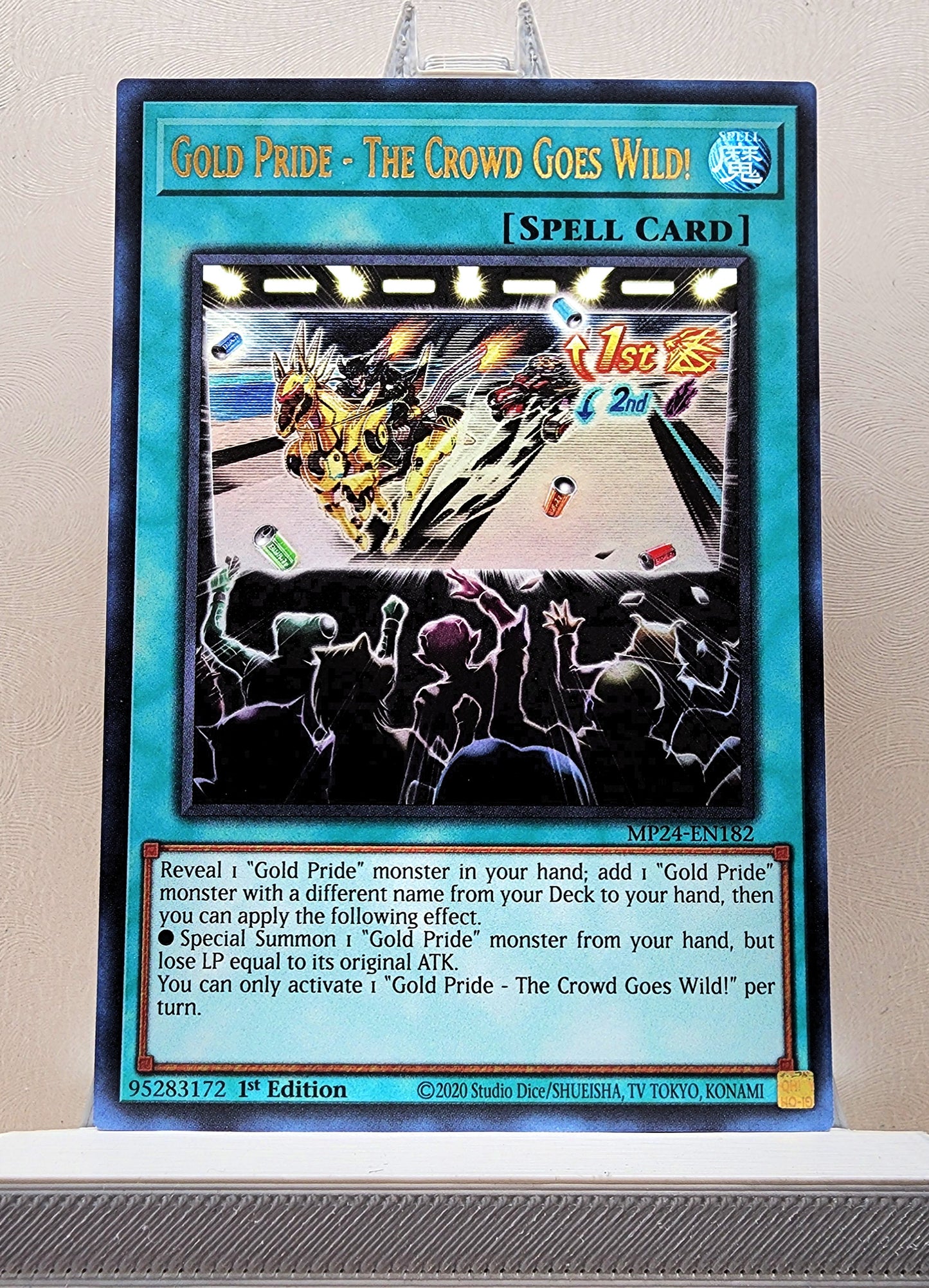 Yugioh! 1x Gold Pride - The Crowd Goes Wild (MP24 - Ultra Rare) 1st Edition