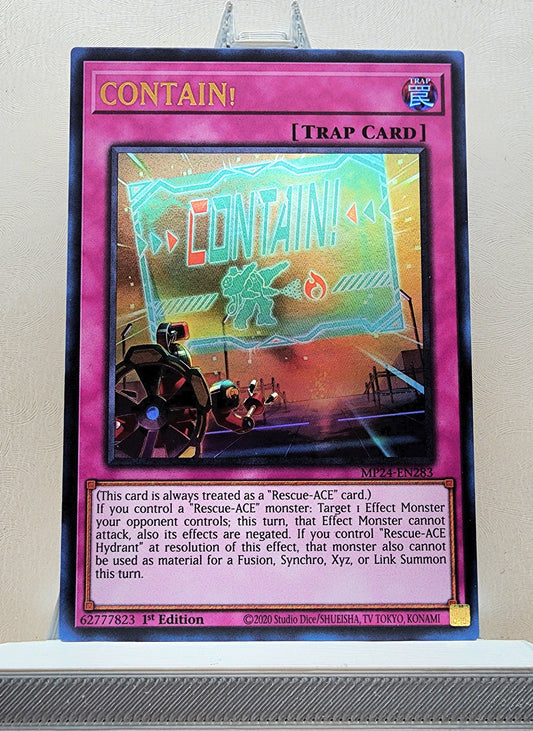 Yugioh! 1x CONTAIN! (MP24 - Ultra Rare) 1st Edition