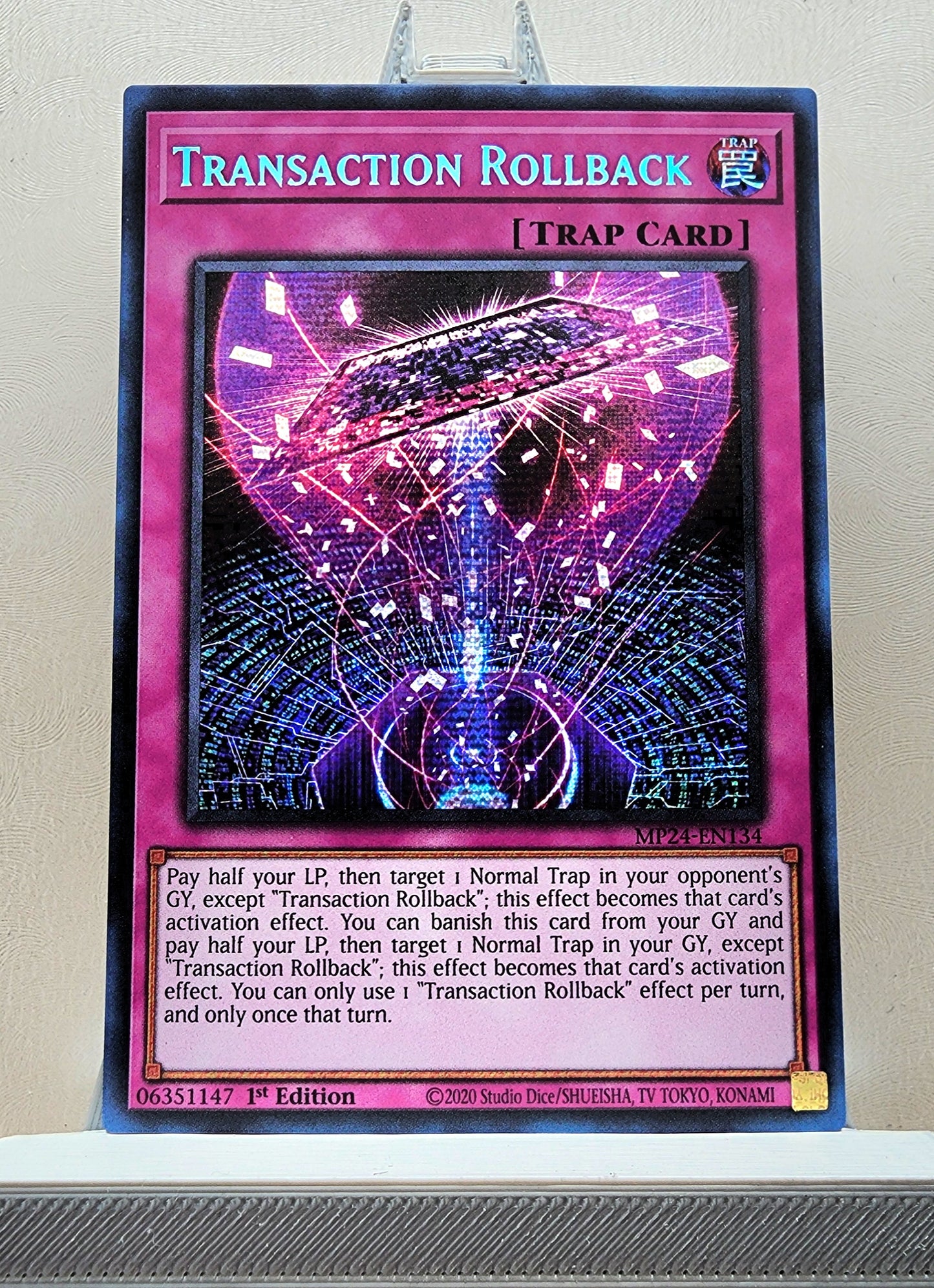 Yugioh! 1x Transaction Rollback (MP24 - Prismatic Secret Rare) 1st Edition