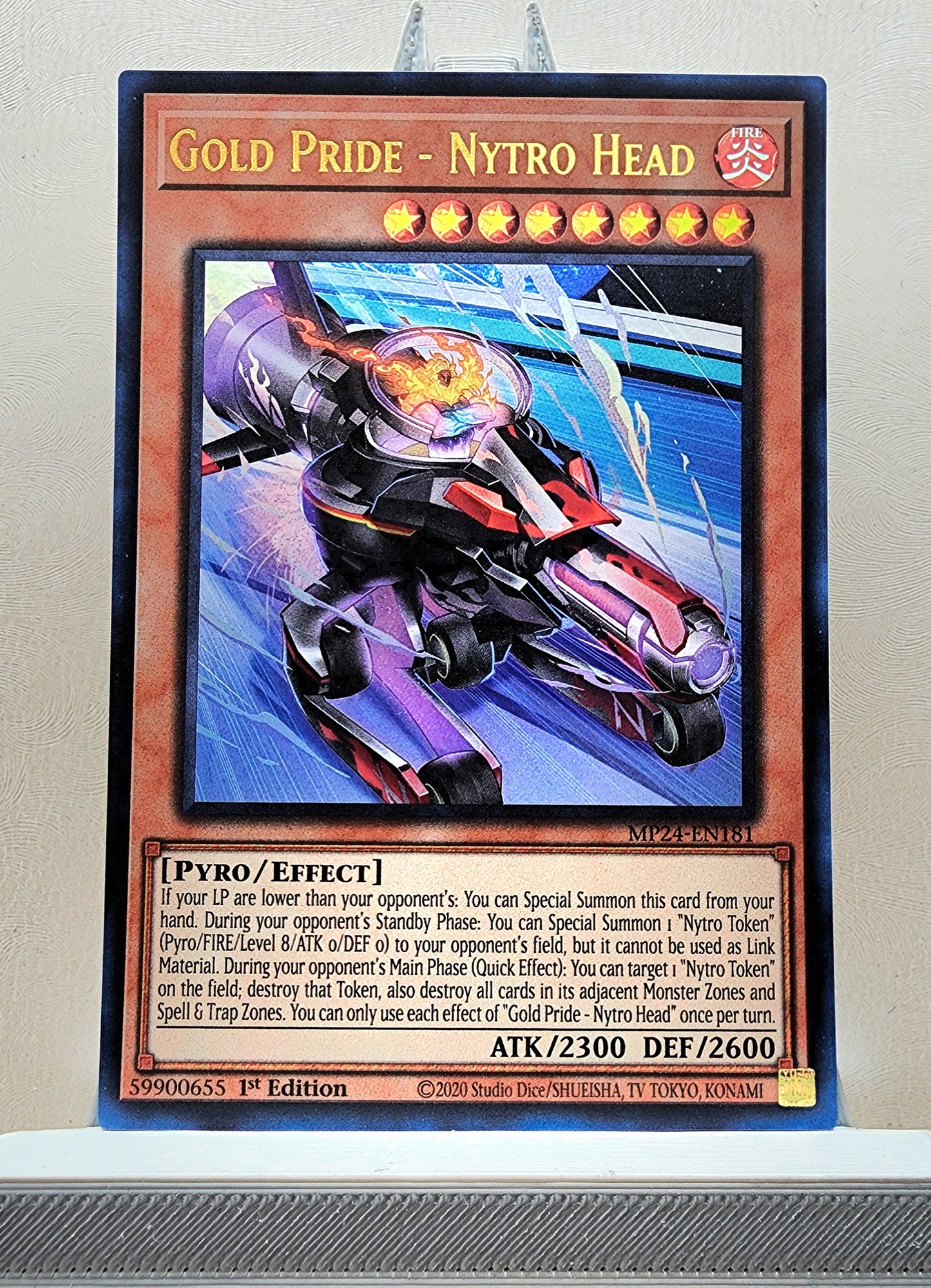 Yugioh! 1x Gold Pride - Nytro Head (MP24 - Ultra Rare) 1st Edition