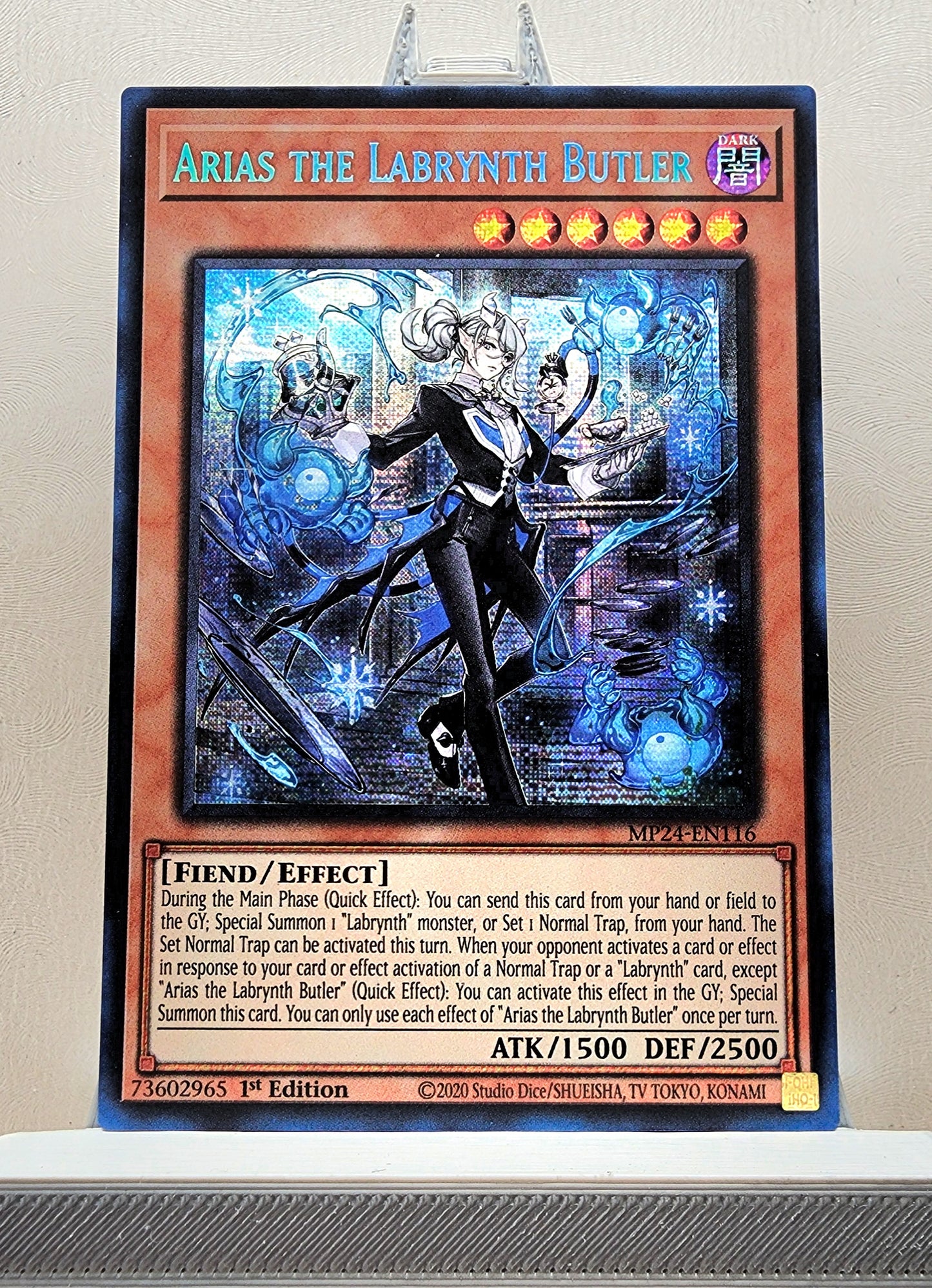 Yugioh! 1x Arias the Labrynth Butler (MP24 - Prismatic Secret Rare) 1st Edition