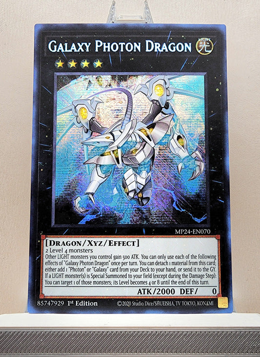 Yugioh! 1x Galaxy Photon Dragon (MP24 - Prismatic Secret Rare) 1st Edition