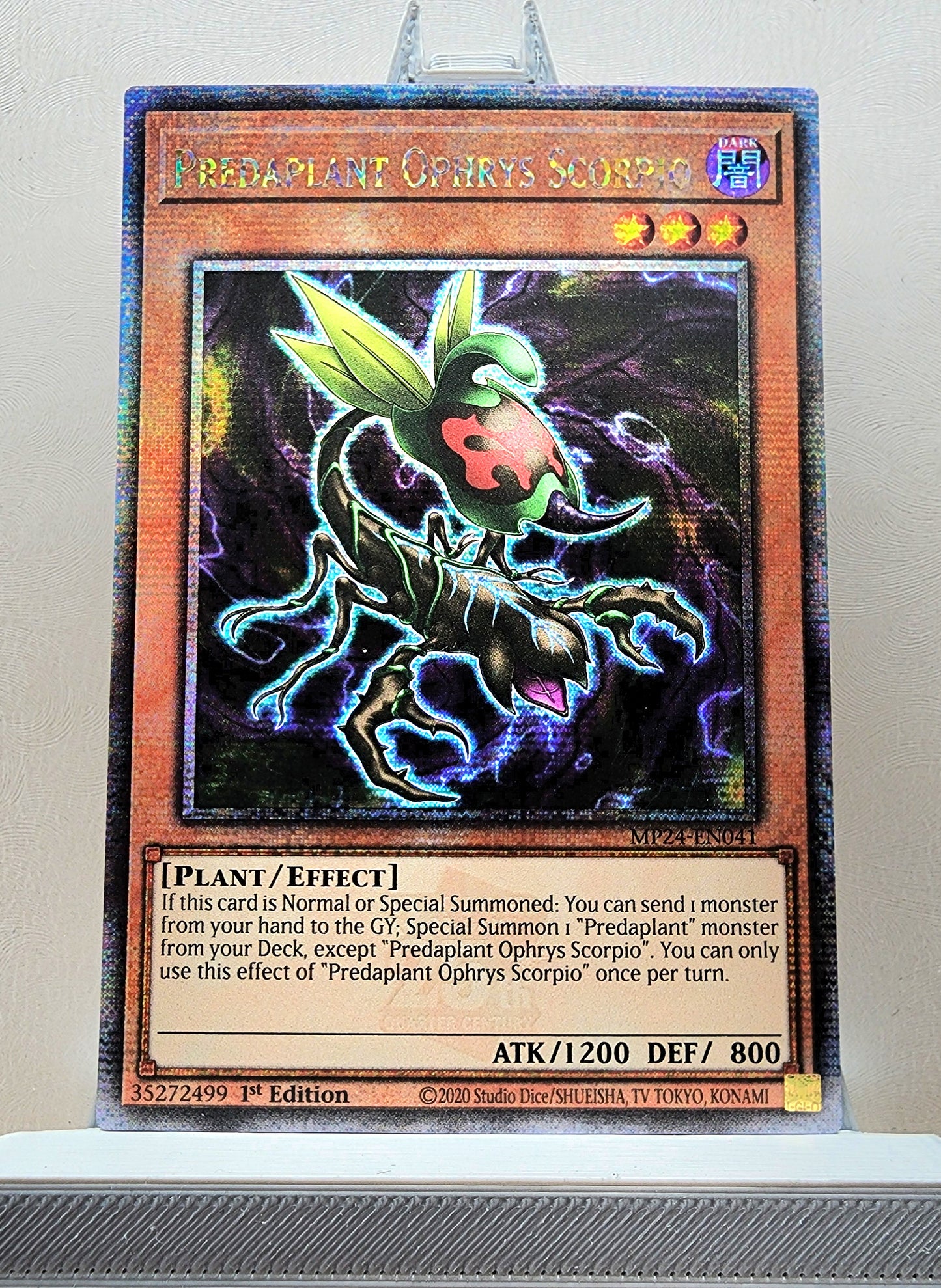 Yugioh! 1x Predaplant Ophrys Scorpio (MP24 - Quarter Century Secret Rare) 1st Edition