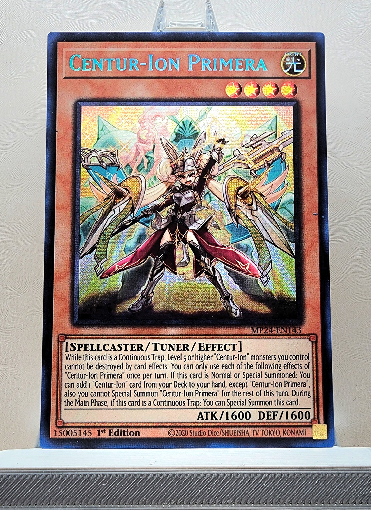 Yugioh! 1x Centur-Ion Primera (MP24 - Prismatic Secret Rare) 1st Edition