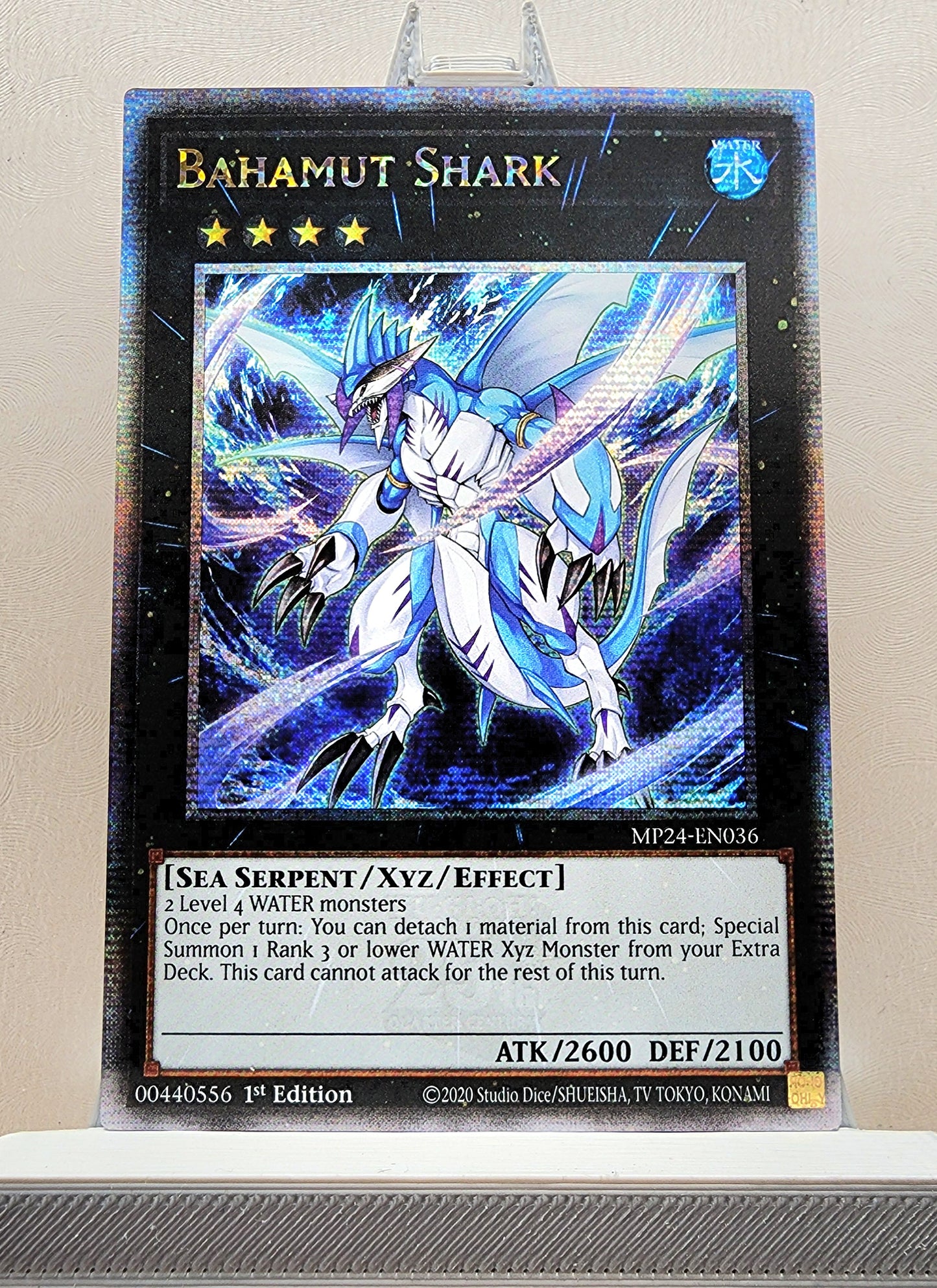 Yugioh! 1x Bahamut Shark (MP24 - Quarter Century Secret Rare) 1st Edition