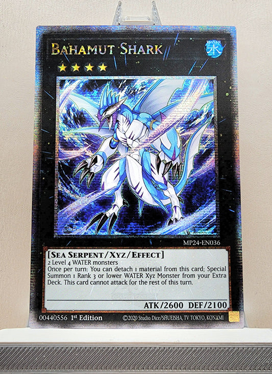 Yugioh! 1x Bahamut Shark (MP24 - Quarter Century Secret Rare) 1st Edition