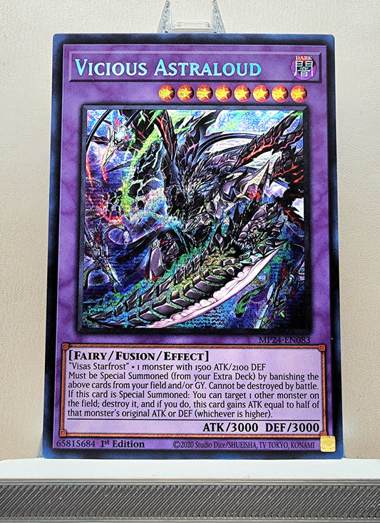 Yugioh! 1x Vicious Astraloud (MP24 - Prismatic Secret Rare) 1st Edition