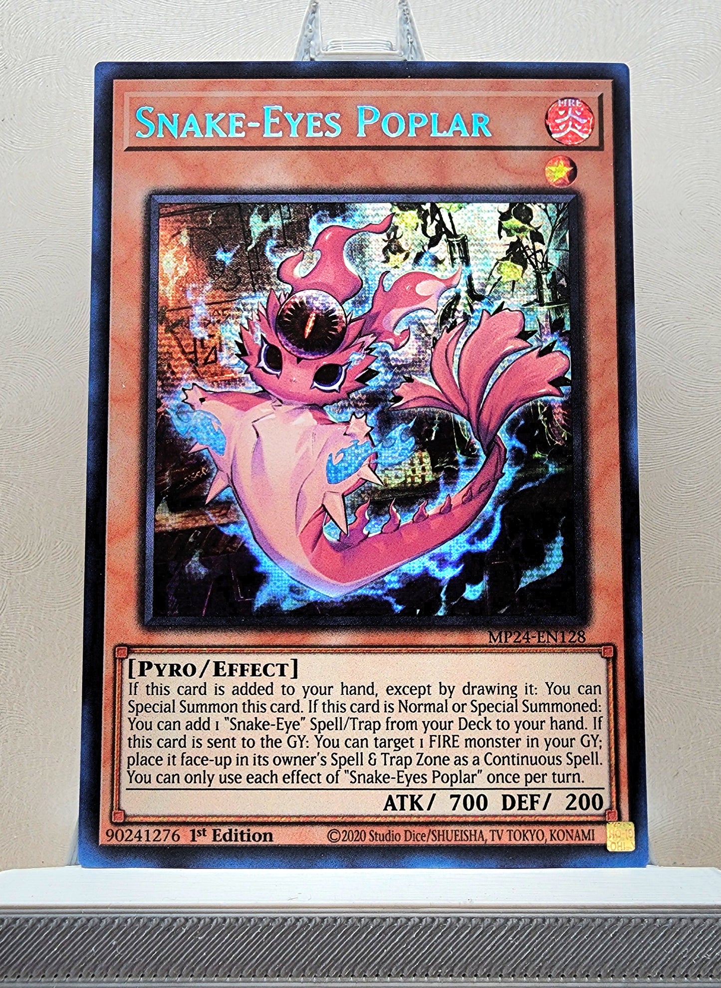 Yugioh! 1x Snake-Eyes Poplar (MP24 - Prismatic Secret Rare) 1st Edition