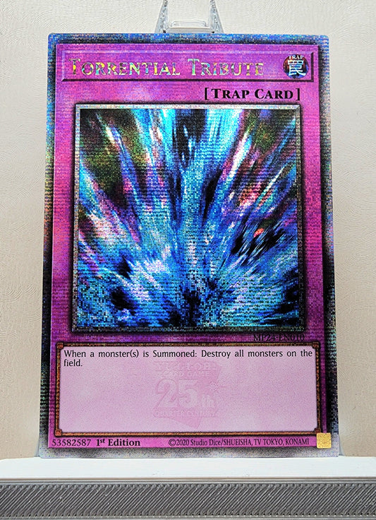 Yugioh! 1x Torrential Tribute (MP24 - Quarter Century Secret Rare) 1st Edition