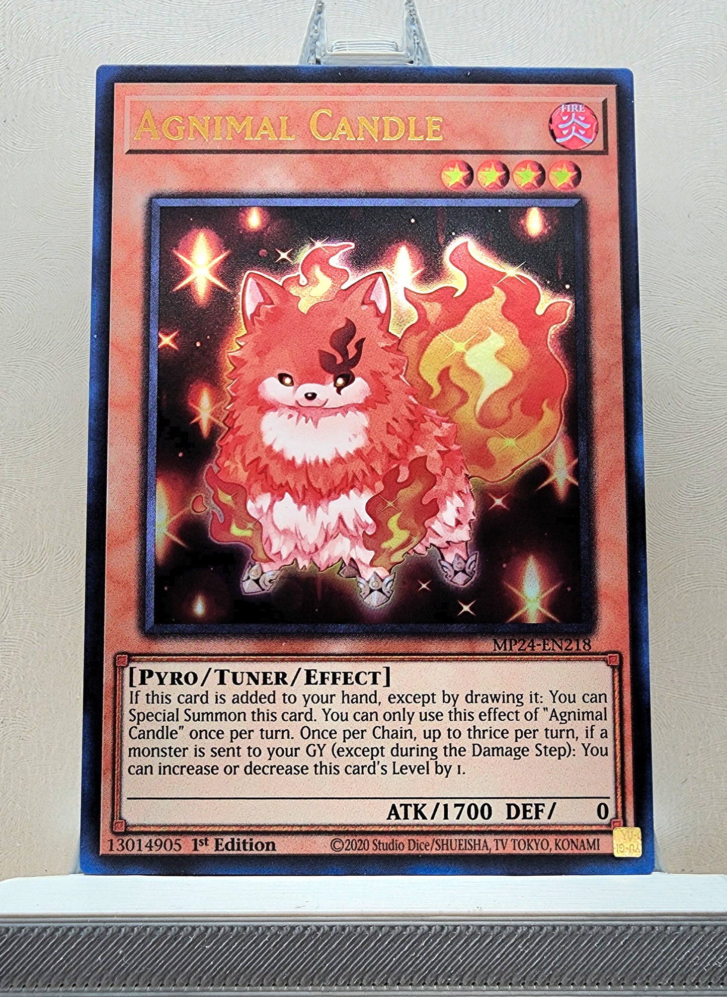 Yugioh! 1x Agnimal Candle (MP24 - Ultra Rare) 1st Edition