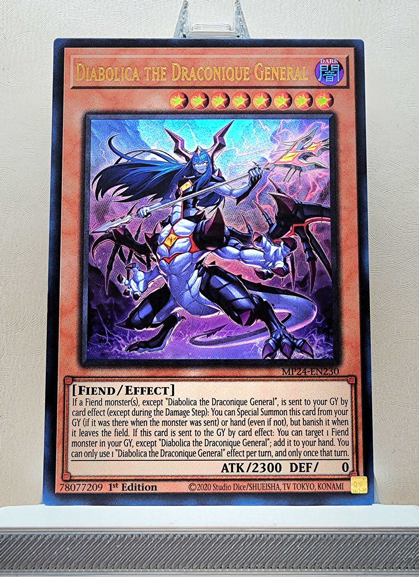 Yugioh! 1x Diabolica the Draconique General (MP24 - Ultra Rare) 1st Edition