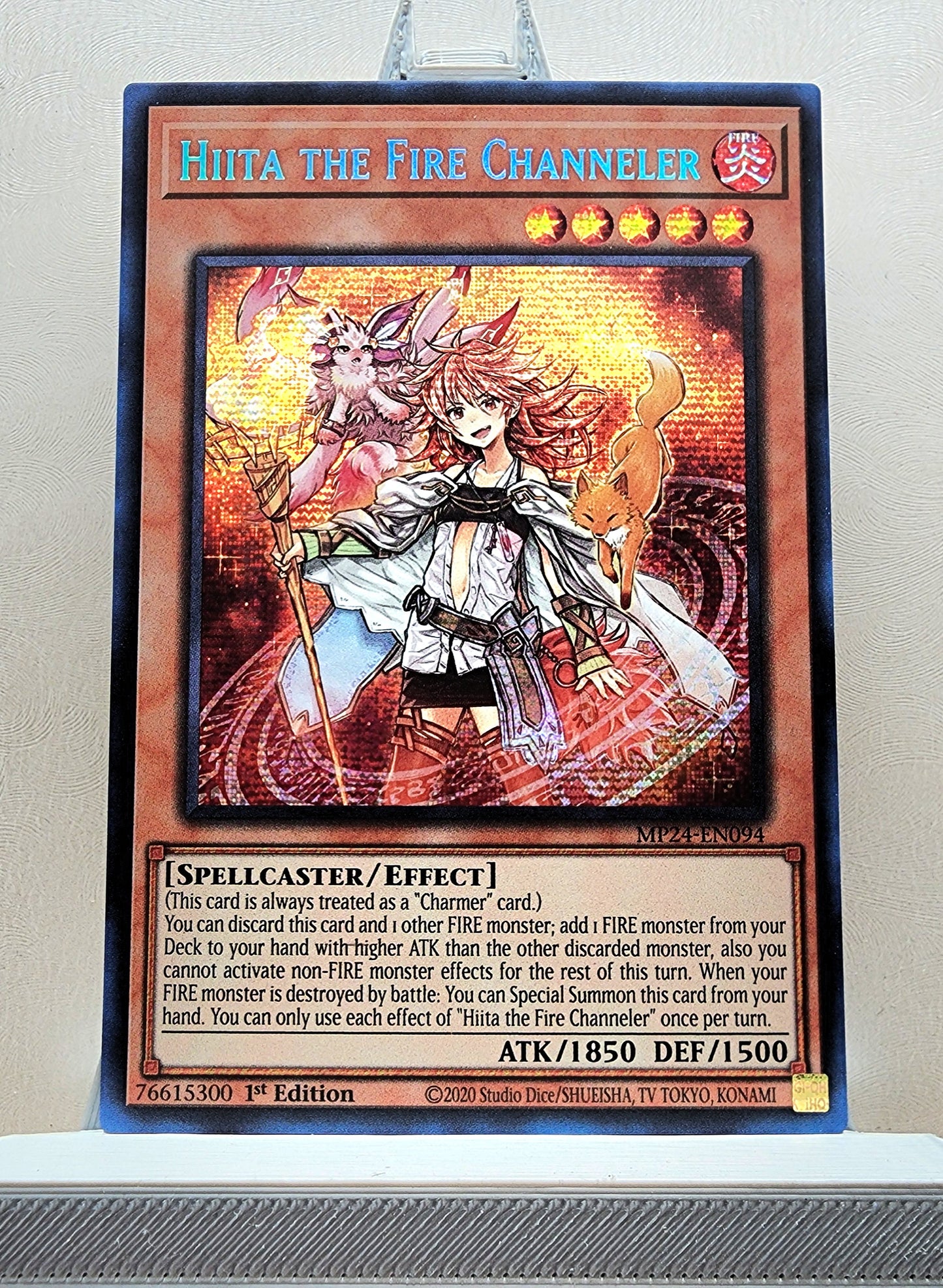 Yugioh! 1x Hiita the Fire Channeler (MP24 - Prismatic Secret Rare) 1st Edition