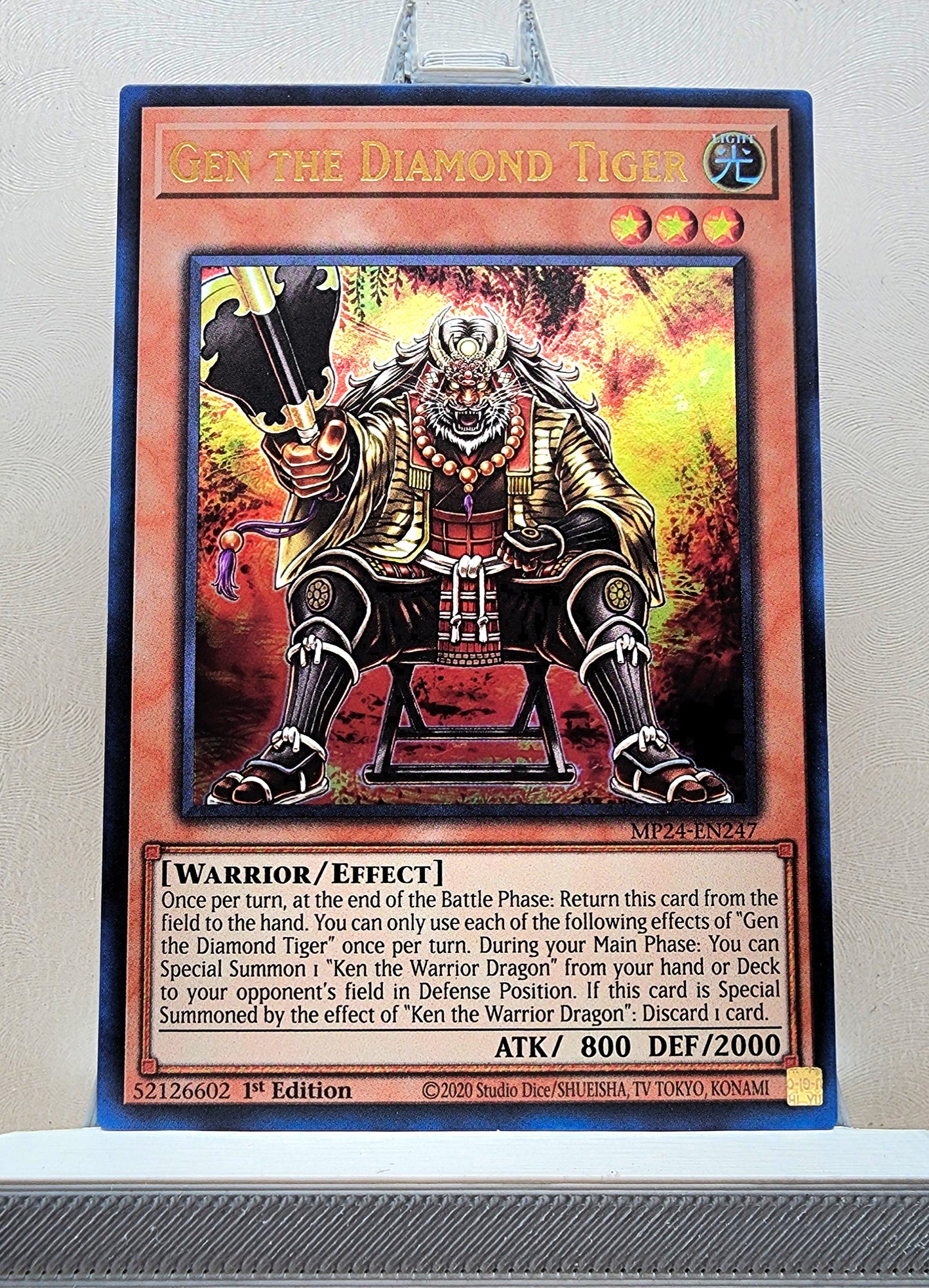 Yugioh! 1x Gen the Diamond Tiger (MP24 - Ultra Rare) 1st Edition