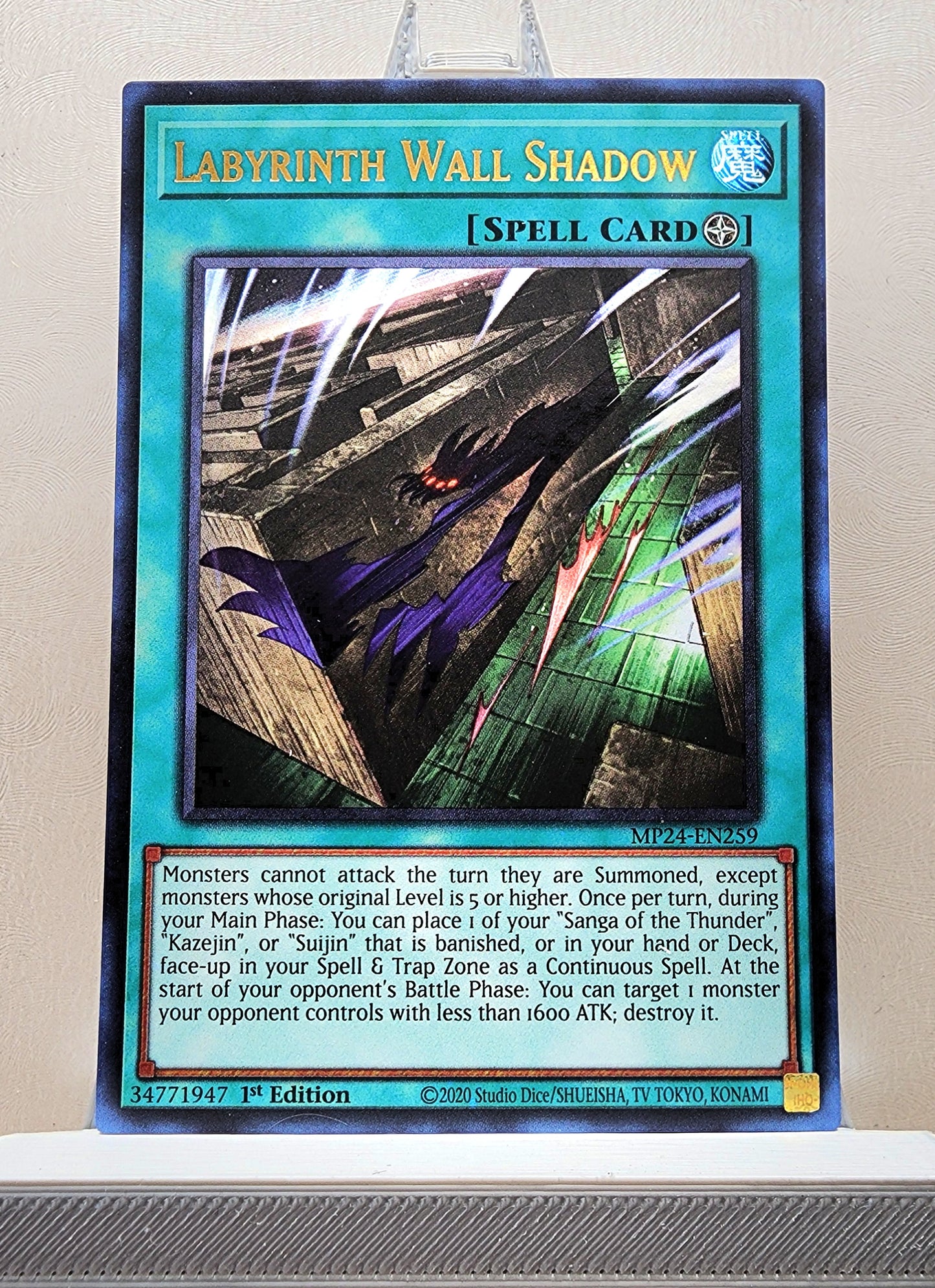 Yugioh! 1x Labyrinth Wall Shadow (MP24 - Ultra Rare) 1st Edition