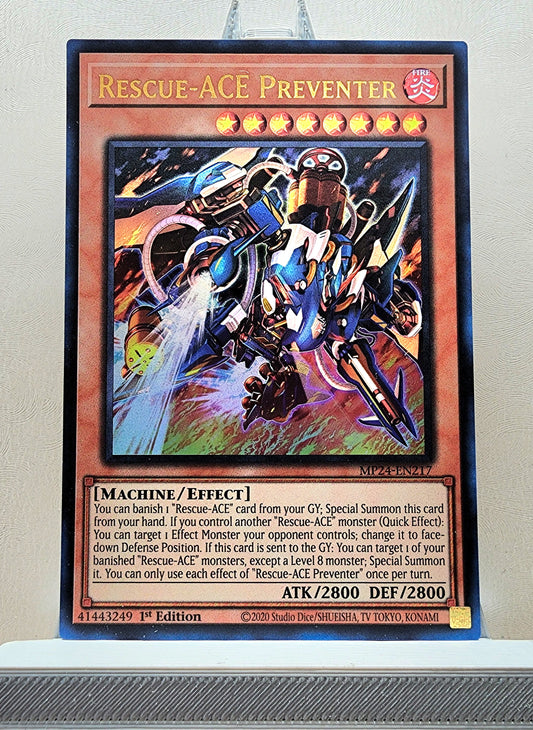 Yugioh! 1x Rescue-ACE Preventer (MP24 - Ultra Rare) 1st Edition