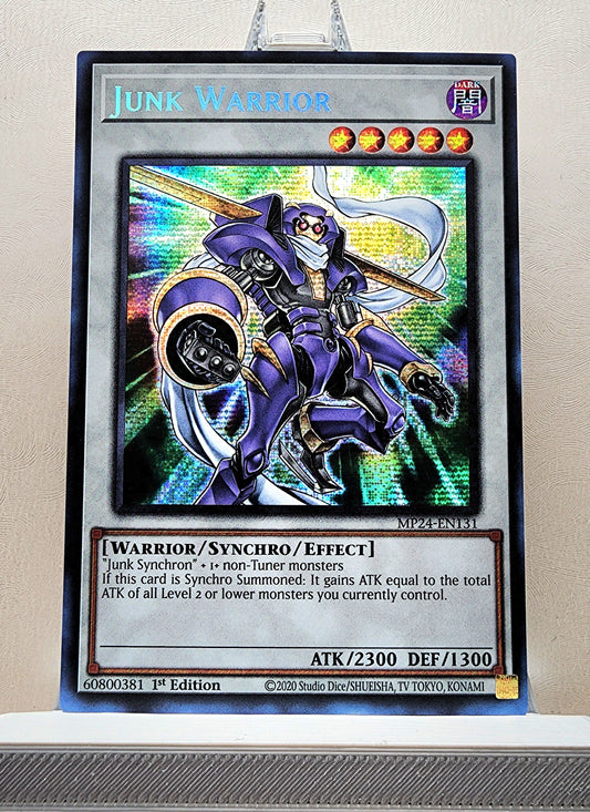 Yugioh! 1x Junk Warrior (MP24 - Prismatic Secret Rare) 1st Edition