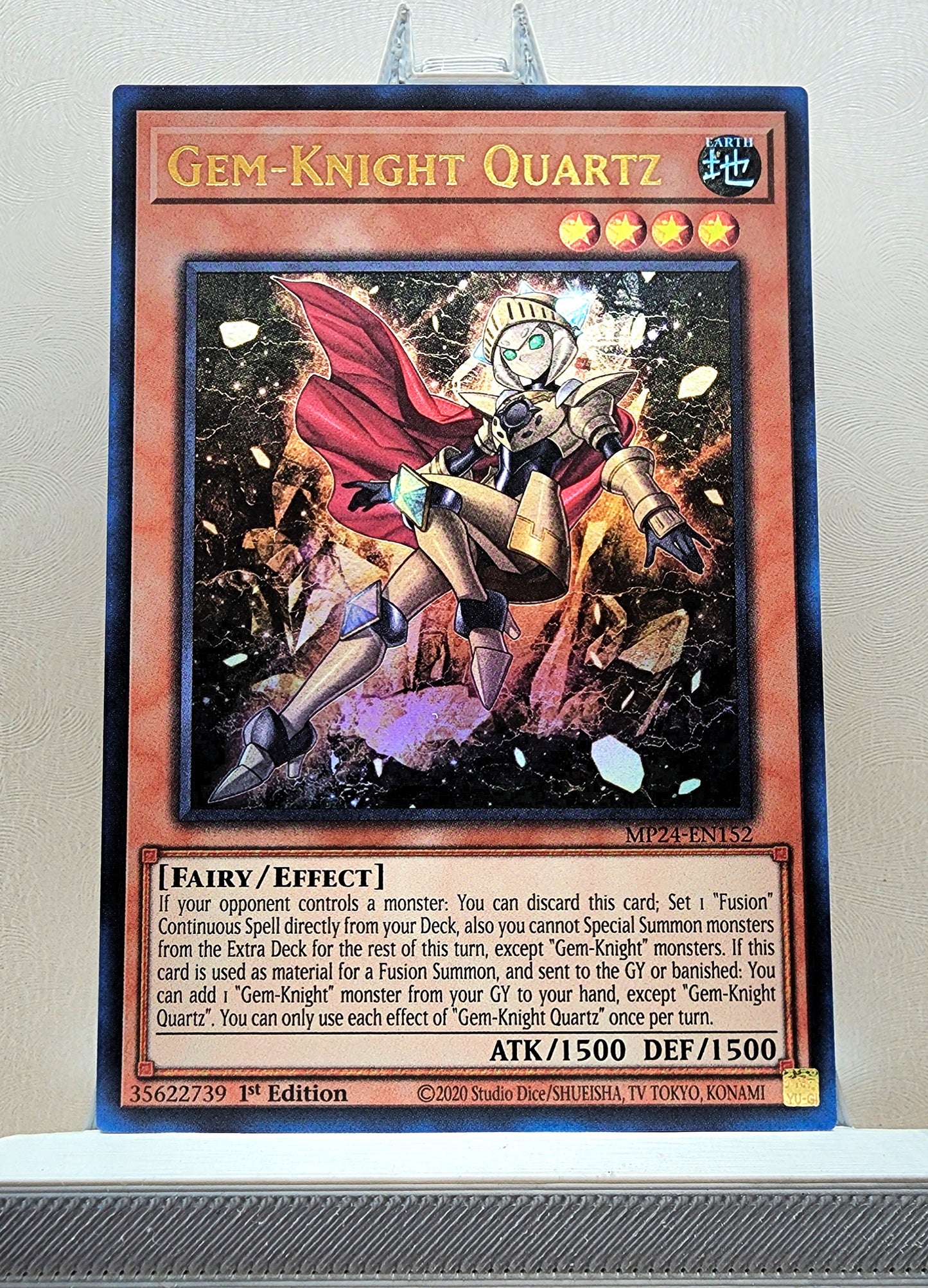 Yugioh! 1x Gem-Knight Quartz (MP24 - Ultra Rare) 1st Edition