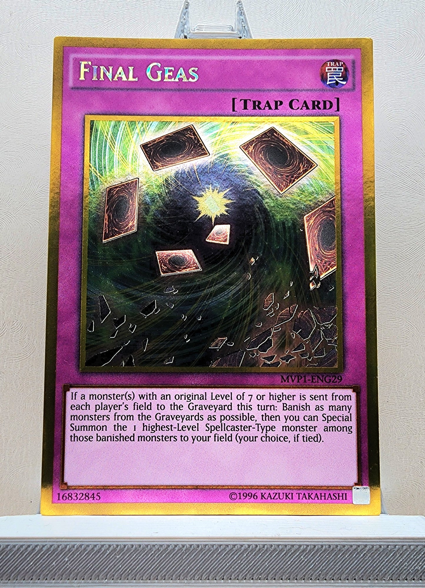 Yugioh! 1x Final Geas (MVP1 - Gold Rare) 1st/Unli Edition