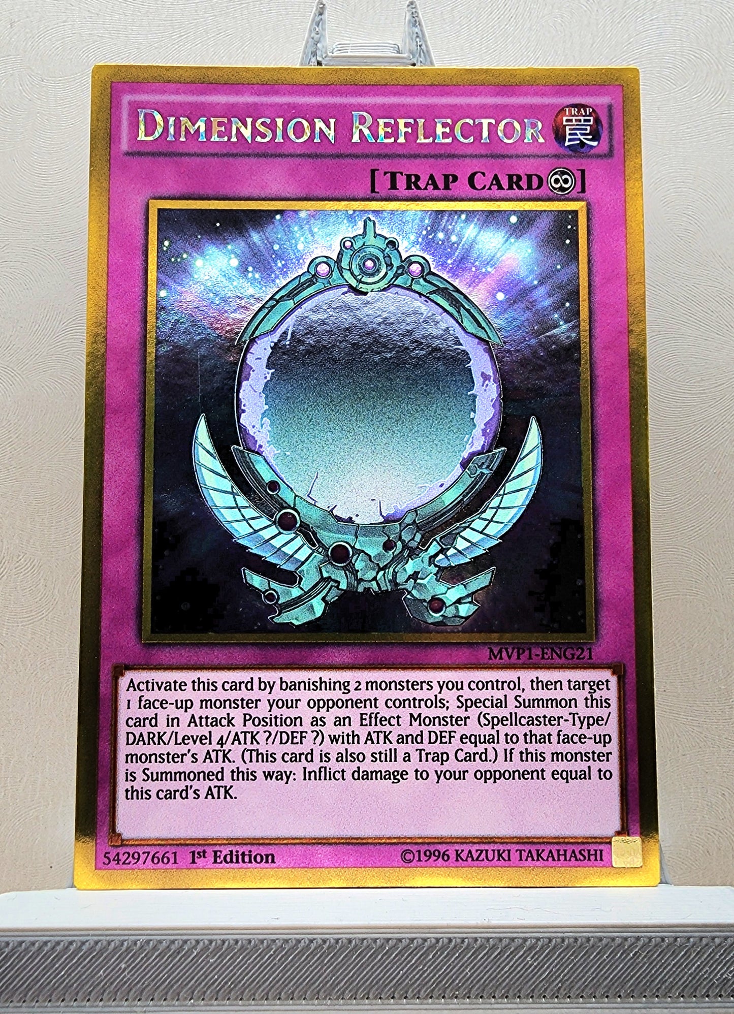 Yugioh! 1x Dimension Reflector (MVP1 - Gold Rare) 1st Edition