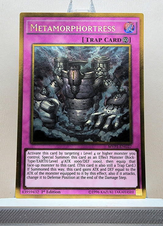 Yugioh! 1x Metamorphortress (MVP1 - Gold Rare) 1st Edition