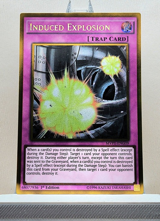 Yugioh! 1x Induced Explosion (MVP1 - Gold Rare) 1st/Unli Edition