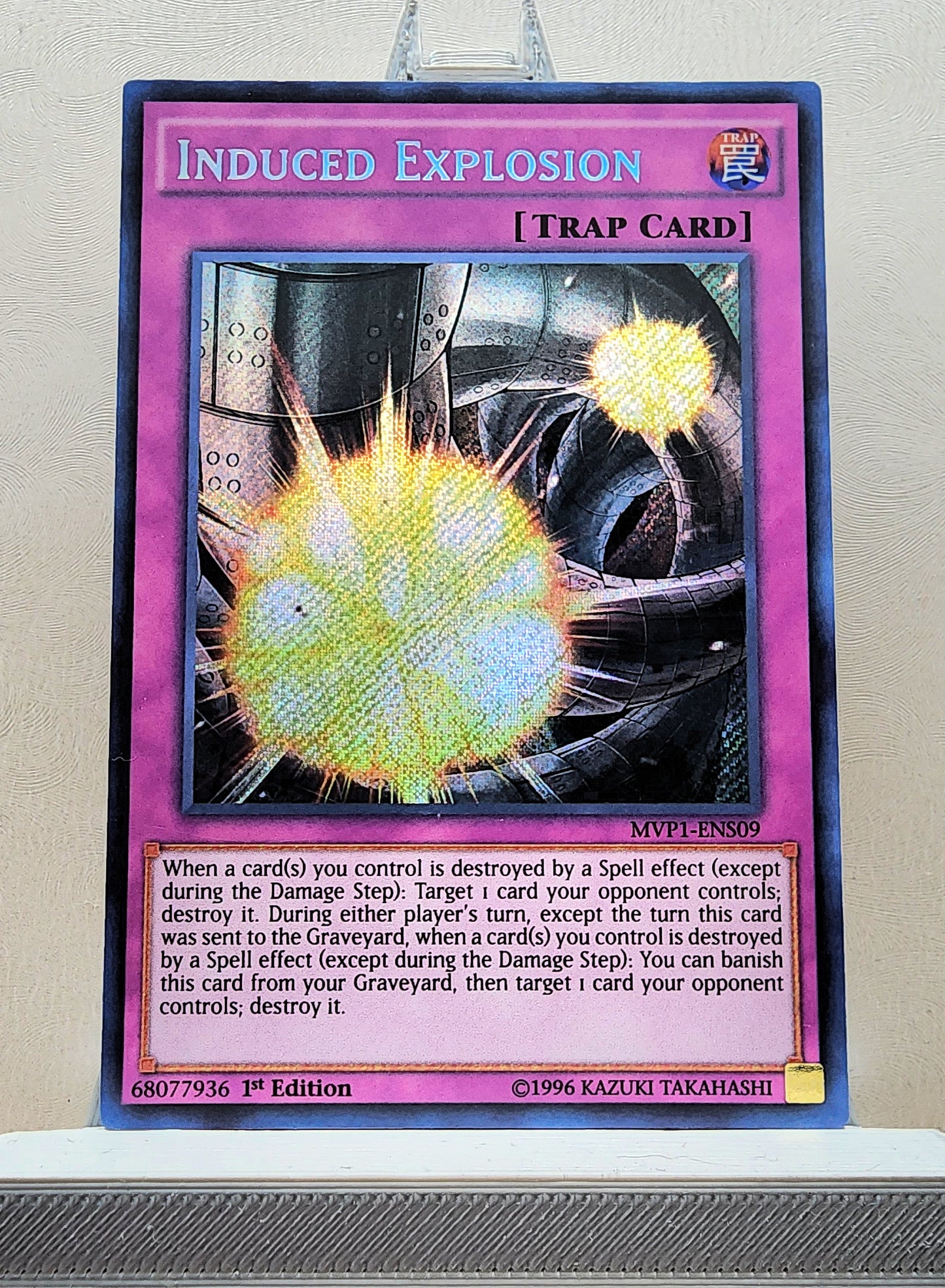 Yugioh! 1x Induced Explosion (MVP1 - Secret Rare) 1st Edition