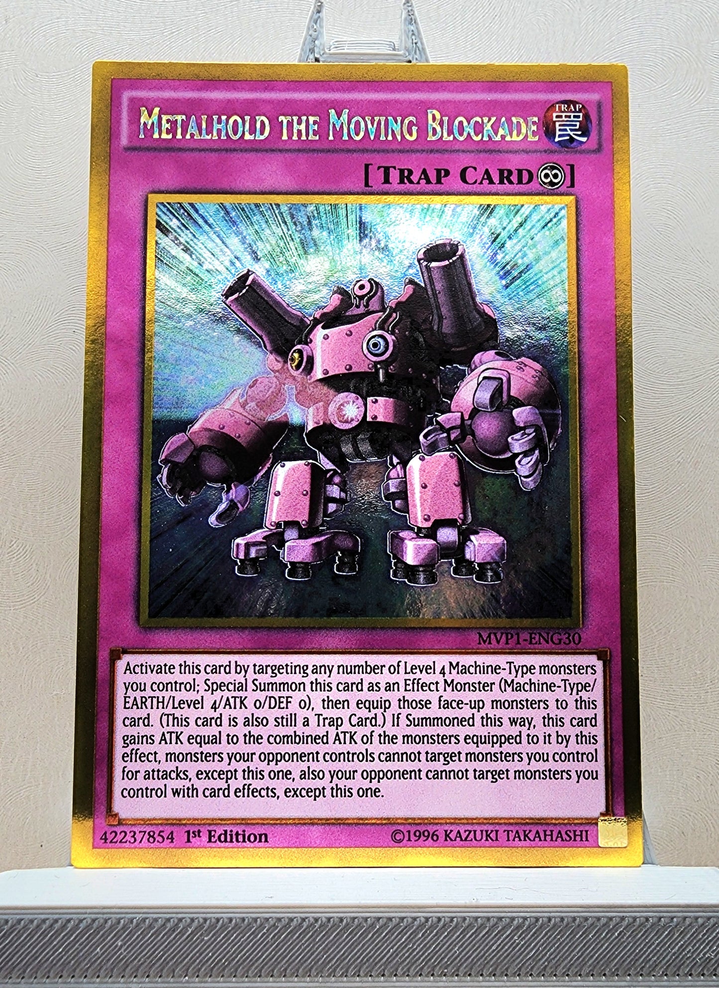 Yugioh! 1x Metalhold the Moving Blockade (MVP1 - Gold Rare) 1st Edition