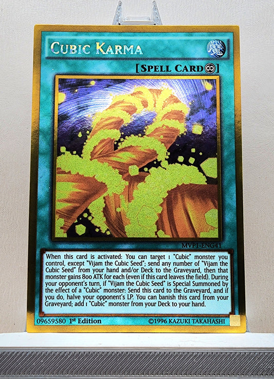 Yugioh! 1x Cubic Karma (MVP1 - Gold Rare) 1st Edition