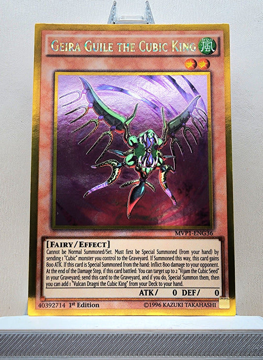 Yugioh! 1x Geira Guile the Cubic King (MVP1 - Gold Rare) 1st Edition