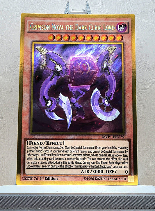 Yugioh! 1x Crimson Nova the Dark Cubic Lord (MVP1 - Gold Rare) 1st Edition