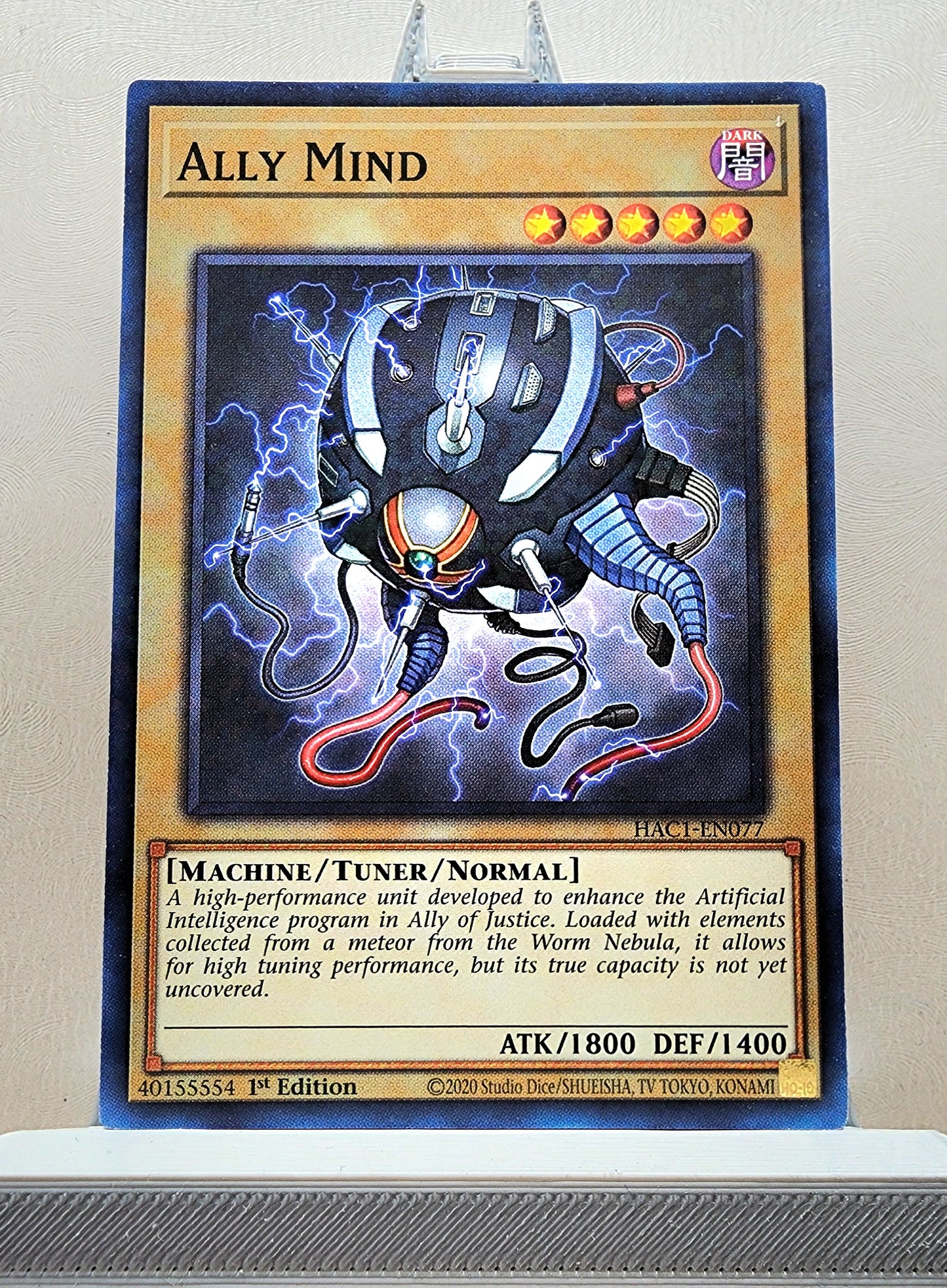 Yugioh! 1x Ally Mind (HAC1 - Duel Terminal Common Parallel Rare) 1st Edition