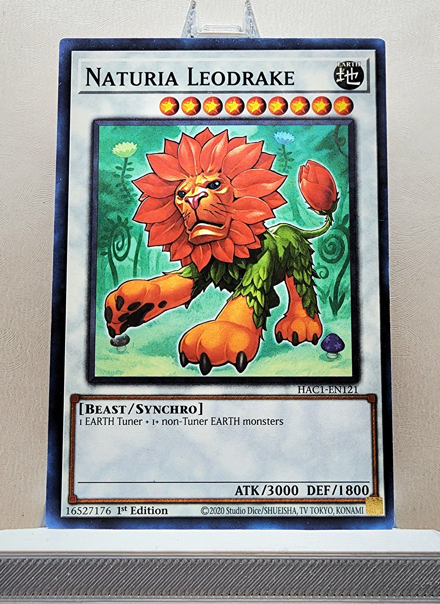 Yugioh! 1x Naturia Leodrake (HAC1 - Duel Terminal Common Parallel Rare) 1st Edition