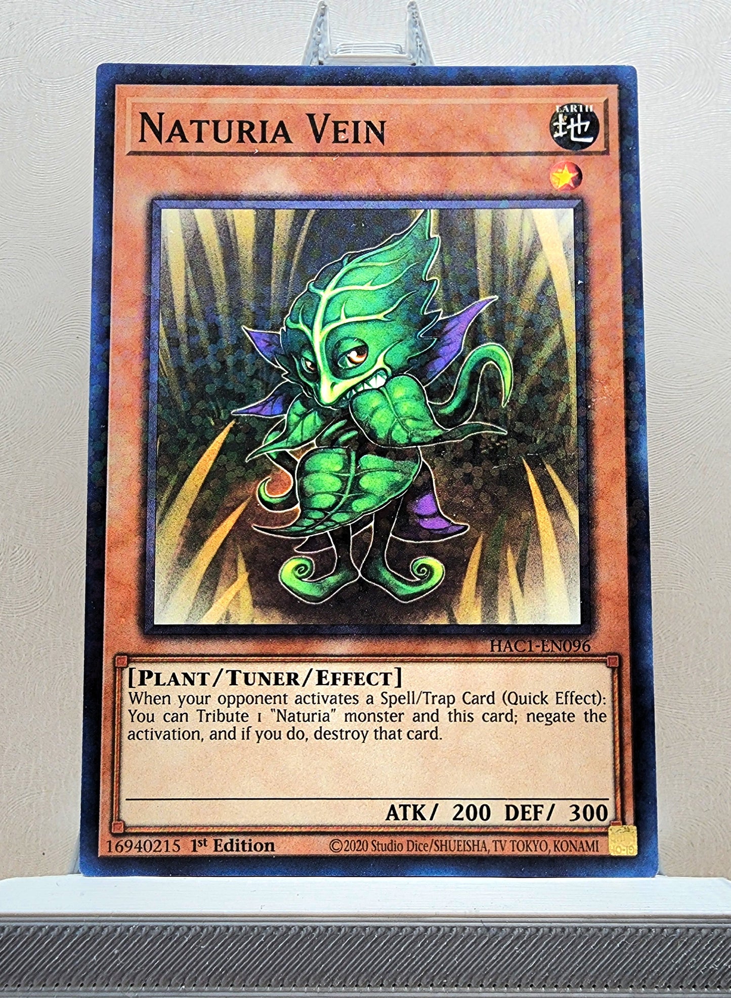 Yugioh! 1x Naturia Vein (HAC1 - Duel Terminal Common Parallel Rare) 1st Edition