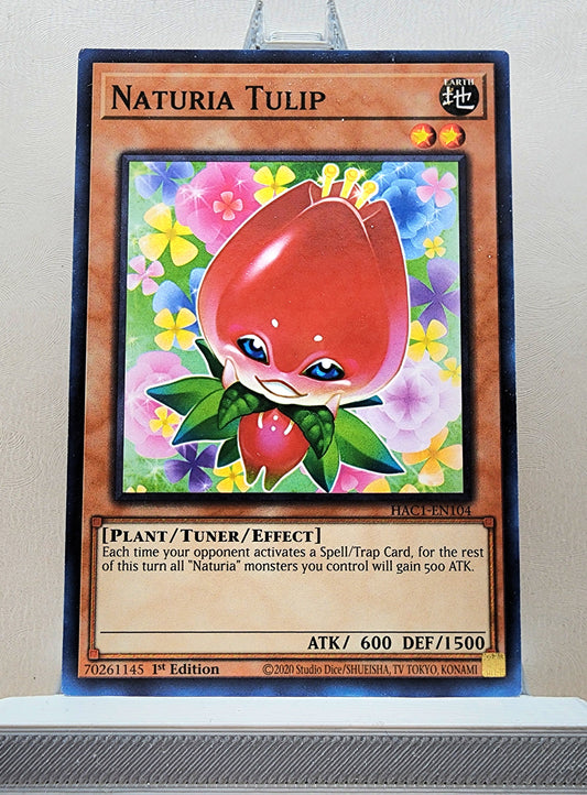 Yugioh! 1x Naturia Tulip (HAC1 - Duel Terminal Common Parallel Rare) 1st Edition