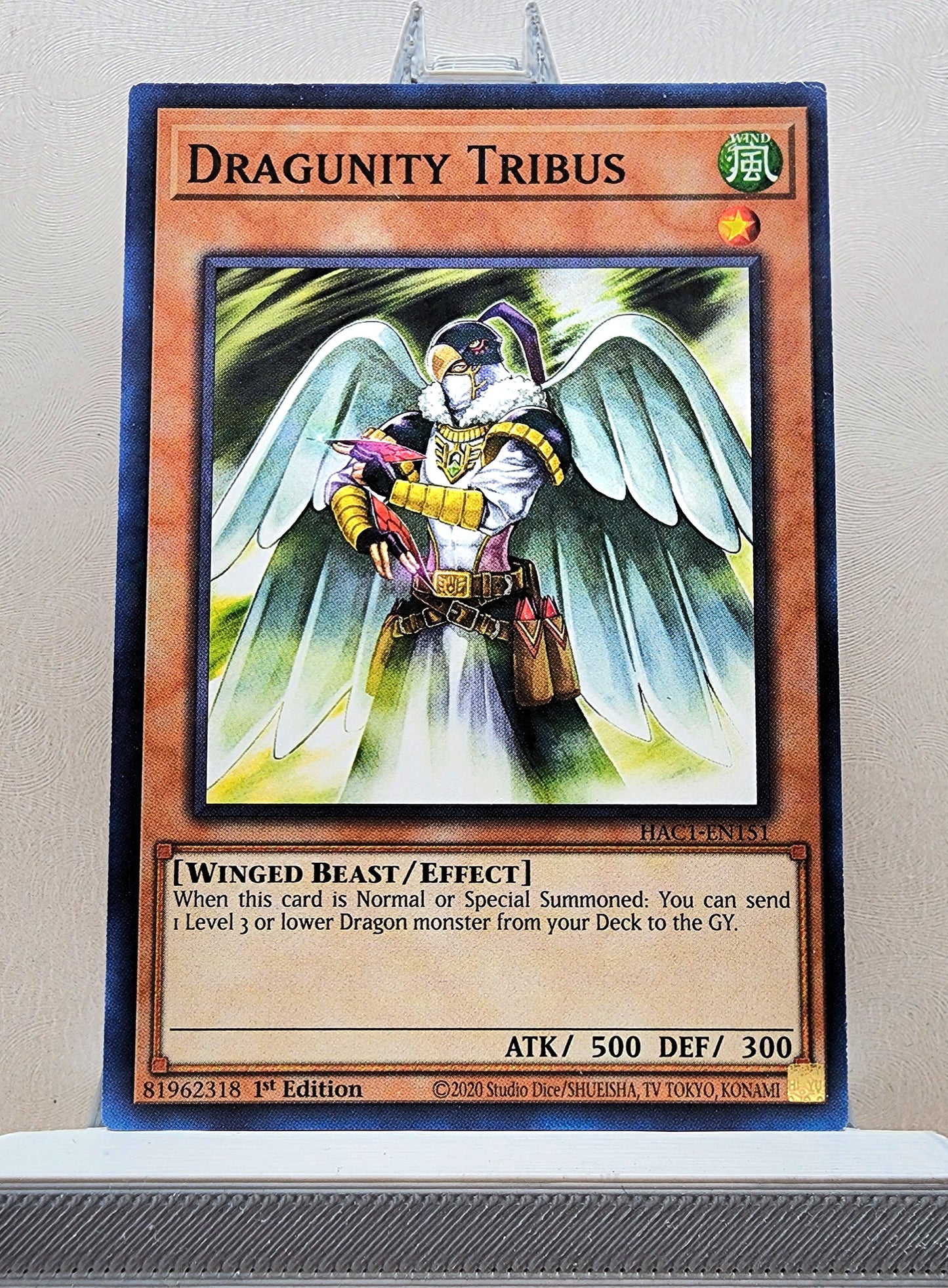 Yugioh! 1x Dragunity Tribus (HAC1 - Duel Terminal Common Parallel Rare) 1st Edition