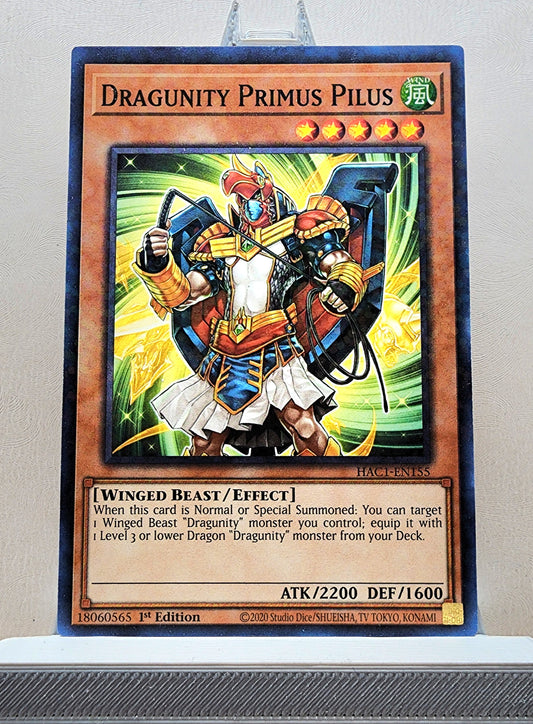 Yugioh! 1x Dragunity Primus Pilus (HAC1 - Duel Terminal Common Parallel Rare) 1st Edition