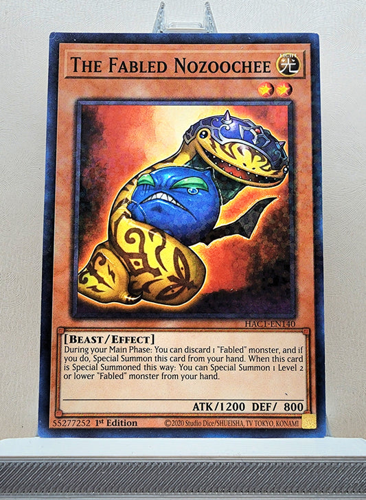 Yugioh! 1x The Fabled Nozoochee (HAC1 - Duel Terminal Common Parallel Rare) 1st Edition