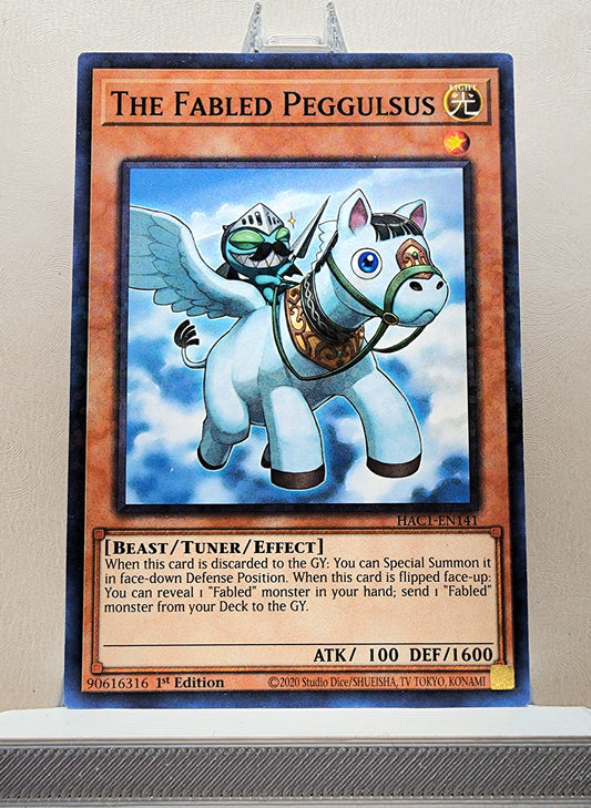 Yugioh! 1x The Fabled Peggulsus (HAC1 - Duel Terminal Common Parallel Rare) 1st Edition