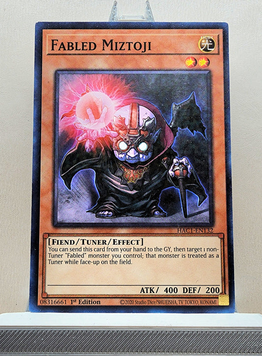 Yugioh! 1x Fabled Miztoji (HAC1 - Duel Terminal Common Parallel Rare) 1st Edition