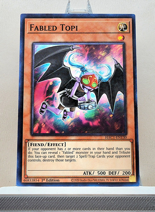 Yugioh! 1x Fabled Topi (HAC1 - Duel Terminal Common Parallel Rare) 1st Edition