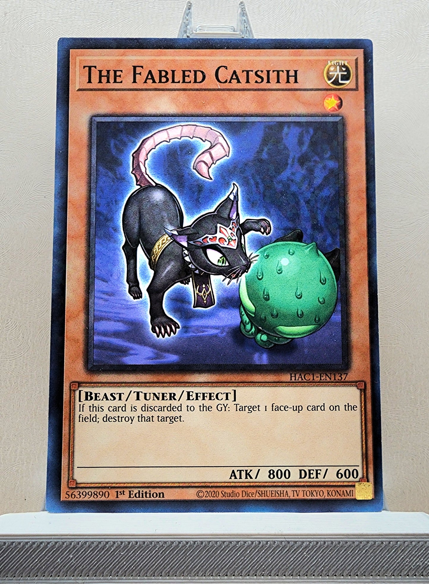 Yugioh! 1x Fabled Catsith (HAC1 - Duel Terminal Common Parallel Rare) 1st Edition