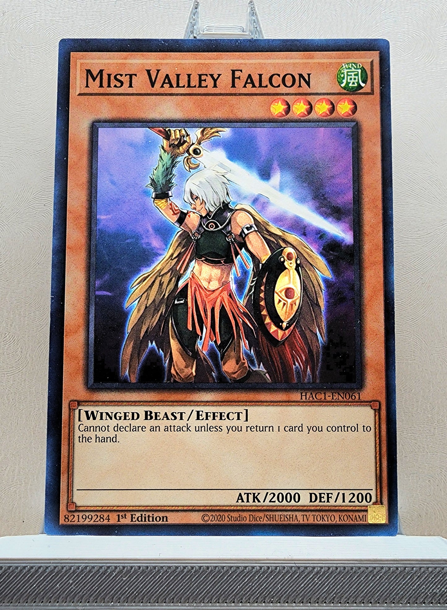 Yugioh! 1x Mist Valley Falcon (HAC1 - Duel Terminal Common Parallel Rare) 1st Edition