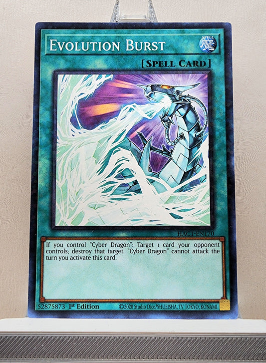 Yugioh! 1x Evolution Burst (HAC1 - Duel Terminal Common Parallel Rare) 1st Edition