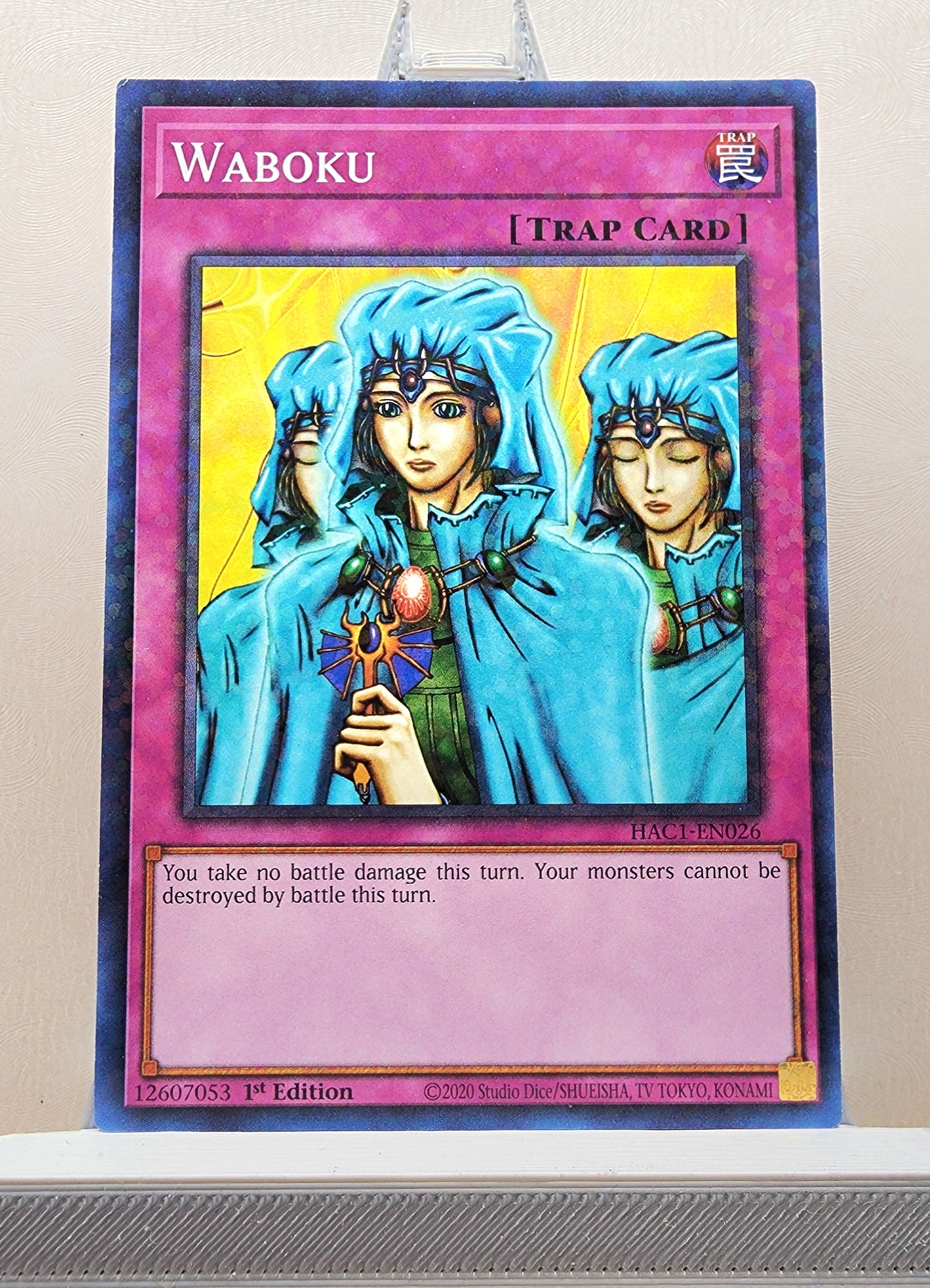 Yugioh! 1x Waboku (HAC1 - Duel Terminal Common Parallel Rare) 1st Edition