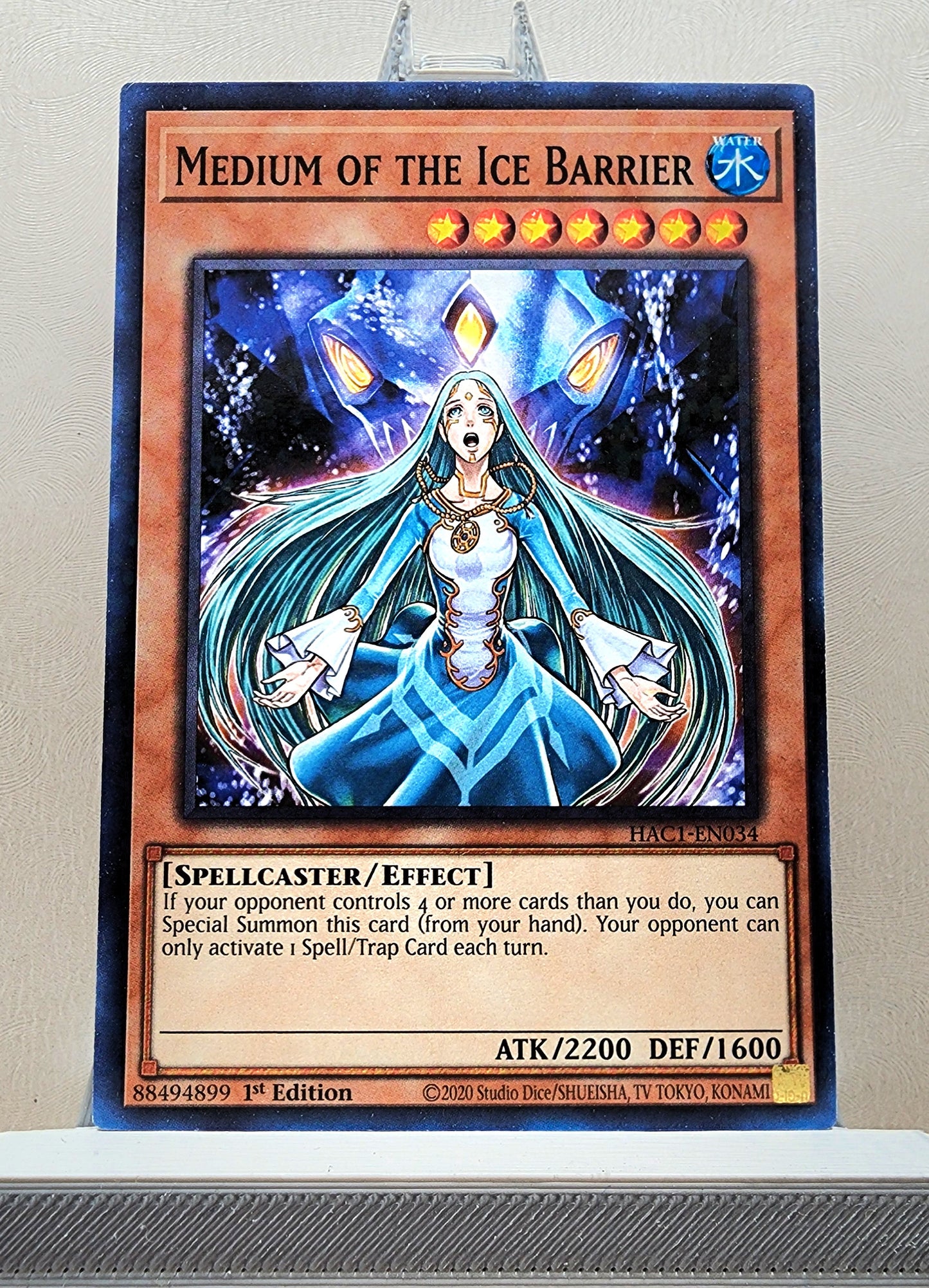 Yugioh! 1x Medium of the Ice Barrier (HAC1 - Duel Terminal Common Parallel Rare) 1st Edition