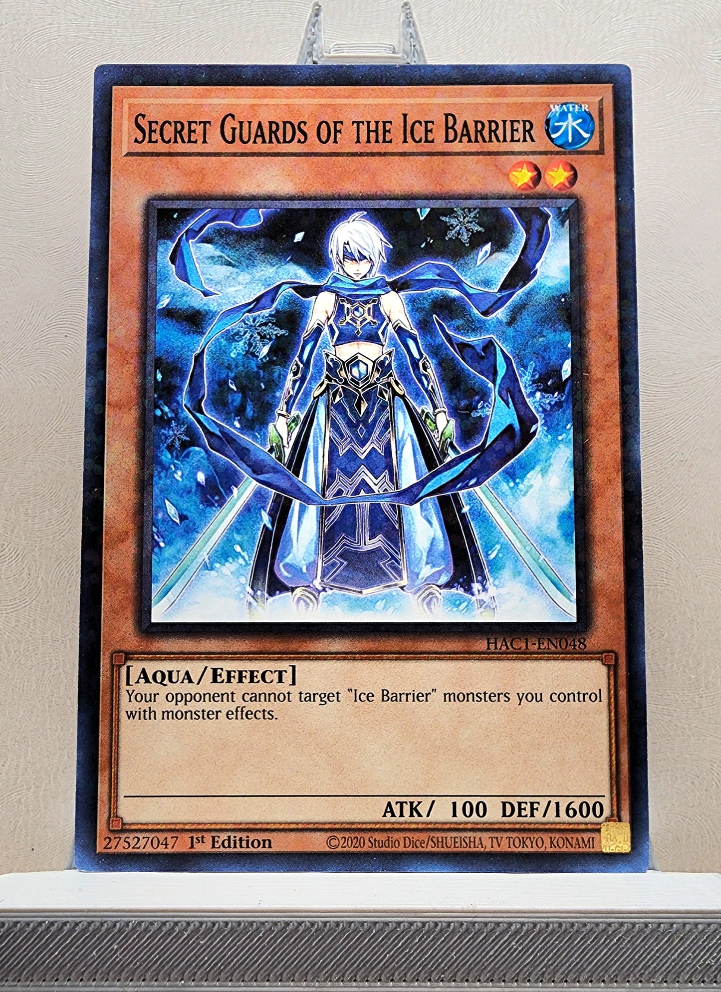 Yugioh! 1x Secret Guards of the Ice Barrier (HAC1 - Duel Terminal Common Parallel Rare) 1st Edition