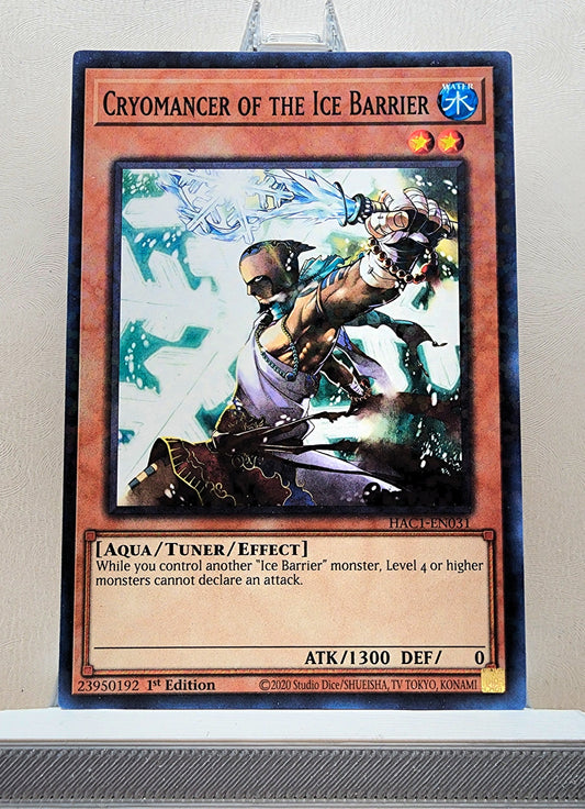 Yugioh! 1x Cryomancer of the Ice Barrier (HAC1 - Duel Terminal Common Parallel Rare) 1st Edition