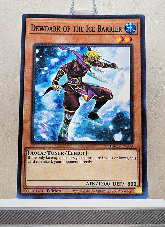 Yugioh! 1x Dewdark of the Ice Barrier (HAC1 - Duel Terminal Common Parallel Rare) 1st Edition