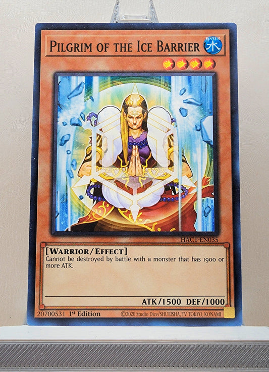 Yugioh! 1x Pilgrim of the Ice Barrier (HAC1 - Duel Terminal Common Parallel Rare) 1st Edition